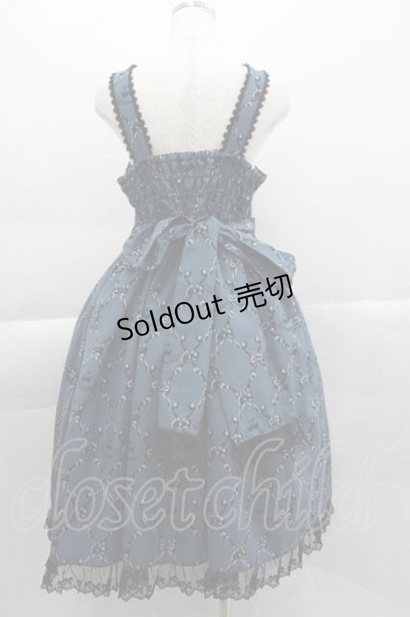画像2: metamorphose / Dressy Ribbonジャンパースカート 1 ブルー I-25-04-10-049-ME-OP-HD-ZI (2)