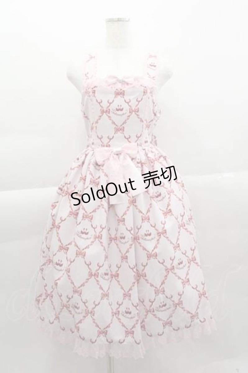 画像1: metamorphose / Dressy Ribbonジャンパースカート  ピンク I-25-04-10-050-ME-OP-HD-ZI (1)