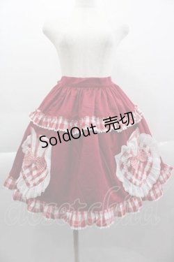 画像1: BABY,THE STARS SHINE BRIGHT / Alice meets the White Rabbitスカート  エンジ I-25-04-10-073-BA-SK-HD-ZI