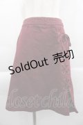 axes femme POETIQUE / レースアップデザインスカート  エンジ I-25-04-10-080-AX-SK-HD-ZI