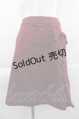 axes femme POETIQUE / レースアップデザインスカート  エンジ I-25-04-10-080-AX-SK-HD-ZI