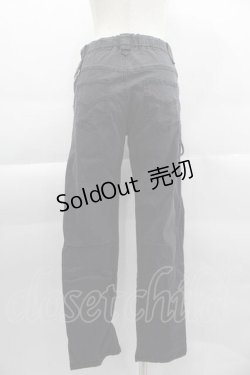 画像2: ALGONQUINS / スプレーpt編み上げパンツ  ブラック I-25-04-10-087-AL-PA-HD-ZI