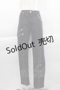 KILLSTAR / レースアップ&ZIPパンツ L ブラック I-25-04-10-089-PU-PA-HD-ZI