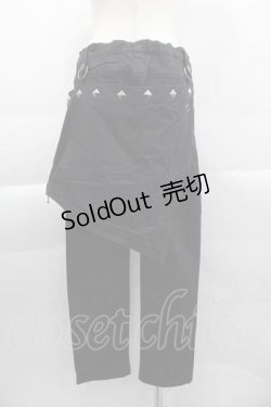 画像2: ALGONQUINS / 刺繍フラップ付きパンツ  ブラック I-25-04-10-090-AL-PA-HD-ZI