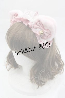 画像3: LOLITAその他(お買取対象外) / ねこみみフリルカチューシャ  ピンク I-25-04-10-100-LO-AC-HD-ZI