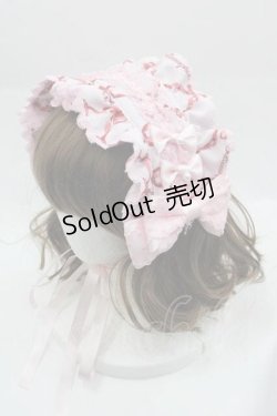 画像1: metamorphose / Dressy Ribbon フリルヘッドドレス  ピンク I-25-04-10-104-ME-AC-HD-ZI