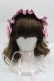 画像2: metamorphose / Dressy Ribbon フリルヘッドドレス  ピンク I-25-04-10-104-ME-AC-HD-ZI (2)
