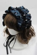 metamorphose / Dressy Ribbon フリルヘッドドレス  ブルー I-25-04-10-105-ME-AC-HD-ZI