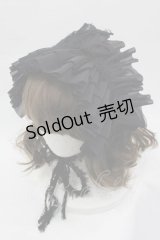 MARBLE / チュールヘッドドレス  黒 I-25-04-10-107-GO-AC-HD-ZI