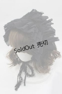 画像1: MARBLE / チュールヘッドドレス  黒 I-25-04-10-107-GO-AC-HD-ZI