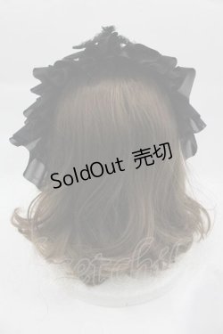 画像3: MARBLE / チュールヘッドドレス  黒 I-25-04-10-107-GO-AC-HD-ZI