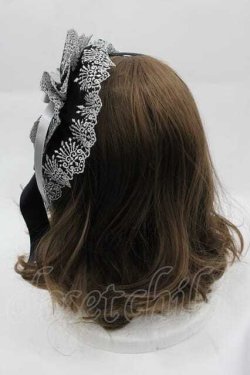 画像3: Moi-meme-Moitie / ディヴァインクロス丸型ヘッドドレス  黒 I-25-04-10-108-MO-AC-HD-ZI