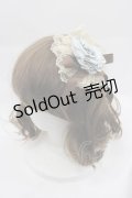 Mary Magdalene / ロゼットヘッドドレス  サックスＸブラウン I-25-04-10-109-CL-AC-HD-ZI