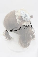 Mary Magdalene / ロゼットヘッドドレス  サックスＸブラウン I-25-04-10-109-CL-AC-HD-ZI