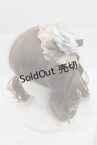 Mary Magdalene / ロゼットヘッドドレス  サックスＸブラウン I-25-04-10-109-CL-AC-HD-ZI