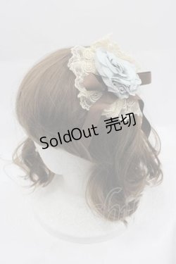 画像1: Mary Magdalene / ロゼットヘッドドレス  サックスＸブラウン I-25-04-10-109-CL-AC-HD-ZI