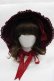 画像1: BABY,THE STARS SHINE BRIGHT / HAT 別珍ボンネット  ボルドー I-25-04-10-111-BA-AC-HD-ZI (1)