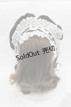 画像2: BABY,THE STARS SHINE BRIGHT / HAT エリザベスボンネット  黒Ｘ白 I-25-04-10-112-BA-AC-HD-ZI