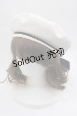 Amavel / HAT プレート付マリンベレー帽  ネイビー I-25-04-10-114-CA-AC-HD-ZI