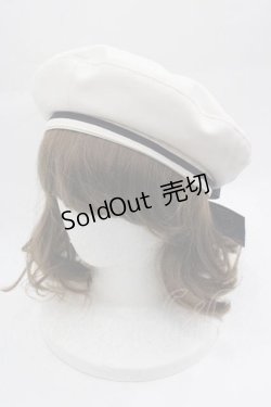 画像1: Amavel / HAT プレート付マリンベレー帽  ネイビー I-25-04-10-114-CA-AC-HD-ZI