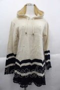 axes femme / ニットパーカー  アイボリーＸネイビー I-25-04-10-017-AX-TO-HD-ZI