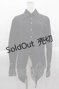BPN FOR MEN / 切りっぱなし裾アシメシャツ M ブラック I-25-04-10-024-GO-BL-HD-ZI