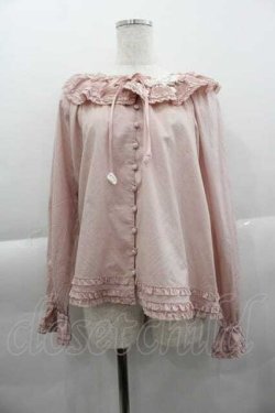 画像1: PINK HOUSE / 桜モチーフ使いローンブラウス  ピンク I-25-04-10-025-LO-BL-HD-ZI