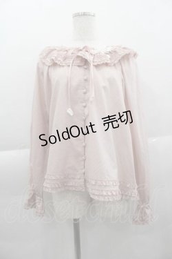 画像1: PINK HOUSE / 桜モチーフ使いローンブラウス  ピンク I-25-04-10-025-LO-BL-HD-ZY