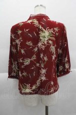 画像2: 【SALE】INGEBORG / プリントブラウス  赤鈴蘭 I-25-04-10-033-LO-BL-HD-ZT066 (2)