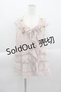 PINK HOUSE / Berry Roseモチーフ付きベスト  ピンク I-25-04-10-036-LO-TO-HD-ZY