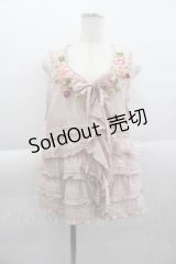 PINK HOUSE / Berry Roseモチーフ付きベスト  ピンク I-25-04-10-036-LO-TO-HD-ZY