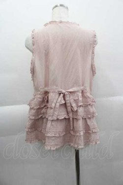 画像2: PINK HOUSE / Berry Roseモチーフ付きベスト  ピンク I-25-04-10-036-LO-TO-HD-ZI