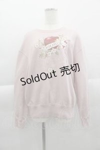 PINK HOUSE / PINK HOUSE×HELLO KITTY One Point Graphic Sweatshirt  ピンク I-25-04-10-038-LO-TO-HD-ZI