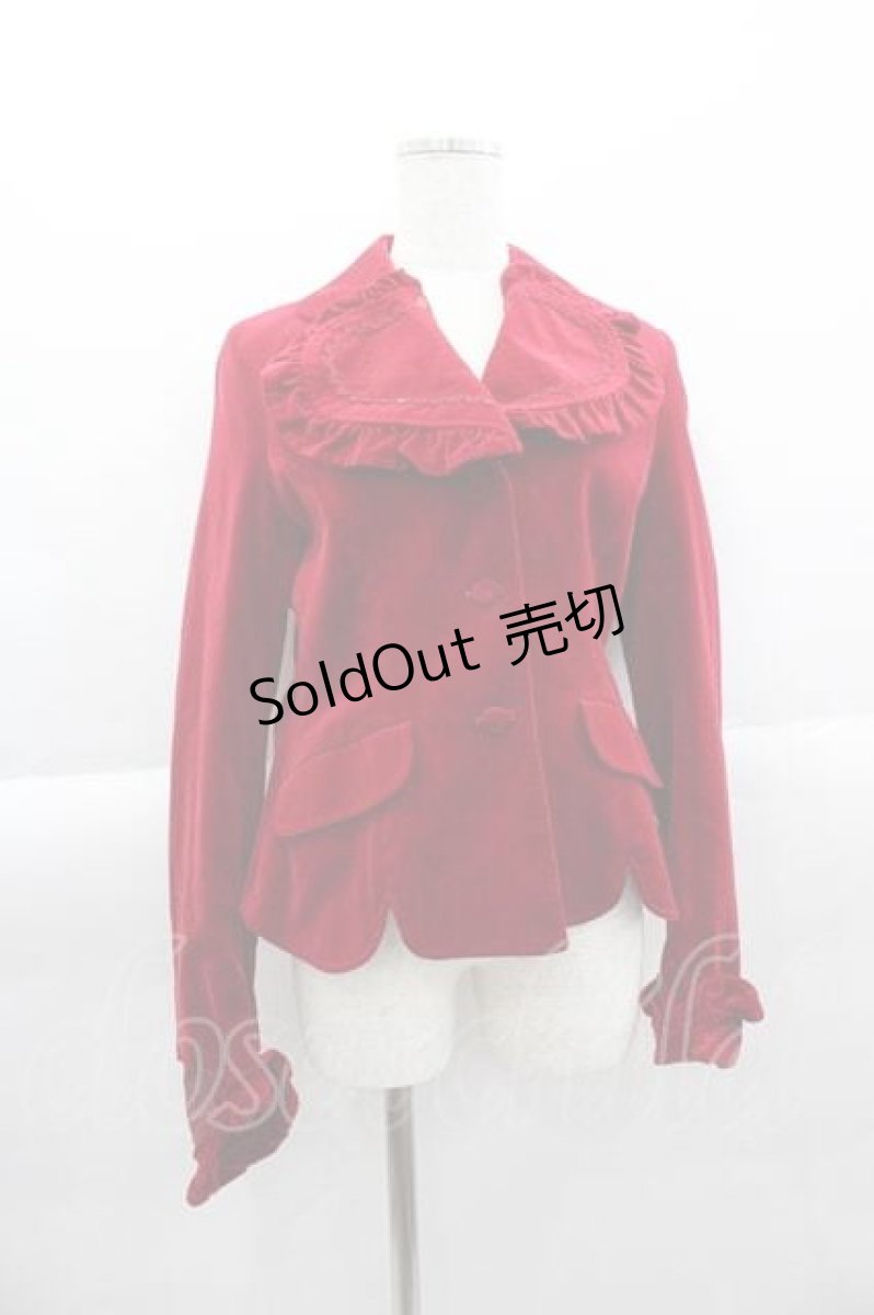 画像1: BABY,THE STARS SHINE BRIGHT /  別珍ジャケット  赤 I-25-04-10-039-BA-JA-HD-ZI (1)