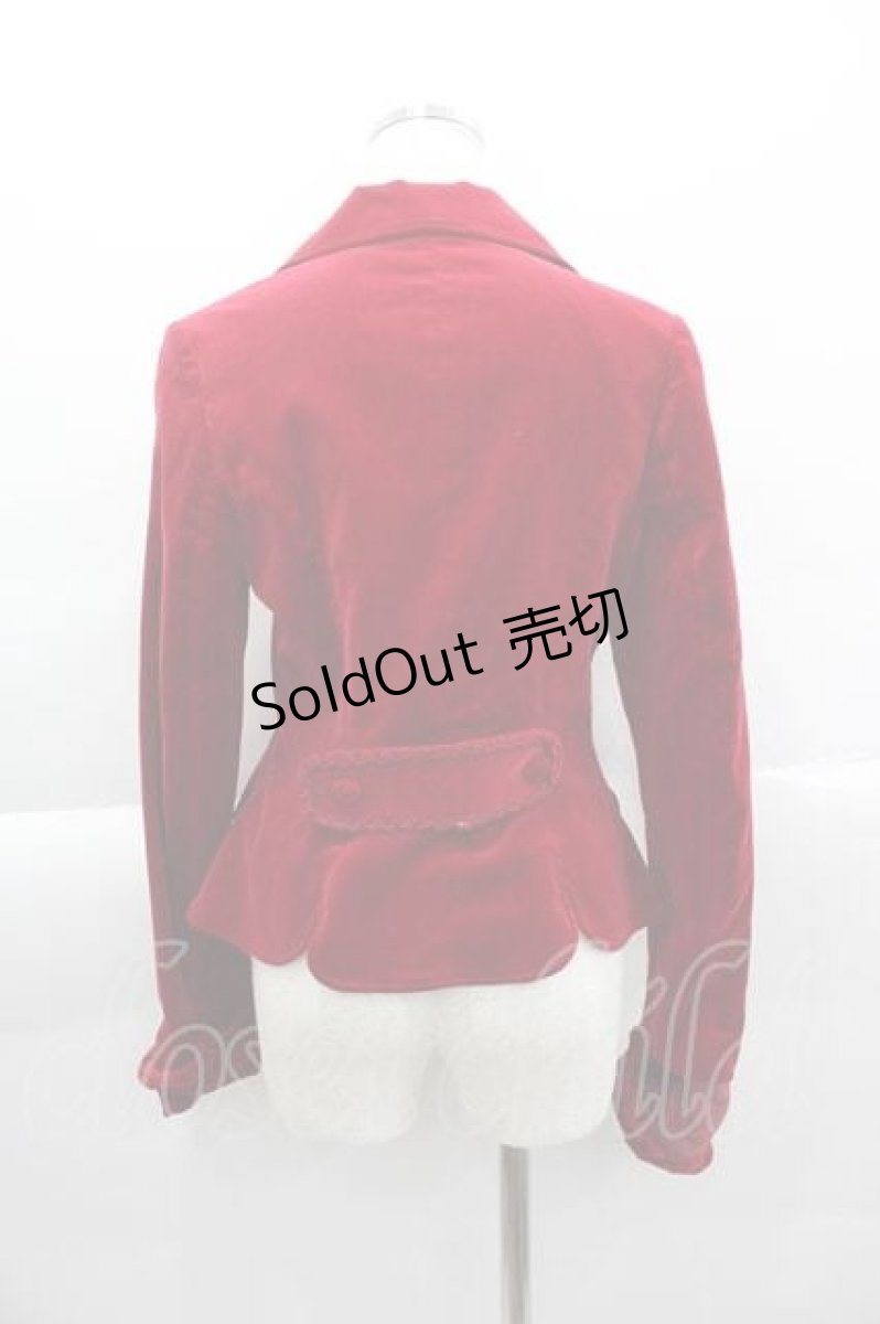 画像2: BABY,THE STARS SHINE BRIGHT /  別珍ジャケット  赤 I-25-04-10-039-BA-JA-HD-ZI (2)