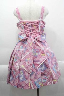画像2: Angelic Pretty / Fancy Stationeryローウエストジャンパースカート  ピンク I-25-04-10-043-AP-OP-HD-ZI