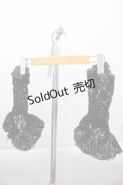 画像1: LOLITAその他(お買取対象外) / ローズリボンレースアームカバー  黒 I-25-04-12-046-LO-ZA-HD-ZI