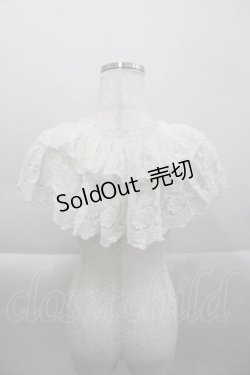 画像2: axes femme / 繊細レース付け襟  白 I-25-04-12-048-AX-ZA-HD-ZI