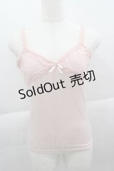 LIZ LISA / レース重ねキャミトップス  ピンク I-25-04-12-067-LO-TO-HD-ZI