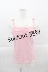 LIZ LISA / はしごレースリボンキャミトップス  濃ピンク I-25-04-12-070-LO-TO-HD-ZI
