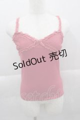 LIZ LISA / レース切り替えキャミトップス  濃ピンク I-25-04-12-071-LO-TO-HD-ZI