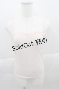 LIZ LISA / レースリボンキャミトップス  ピンク I-25-04-12-072-LO-TO-HD-ZI