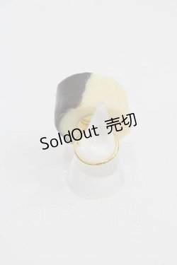 画像2: Q-pot. / Banana Choco Ring  アイボリー I-25-04-12-006-QP-AC-HD-ZI