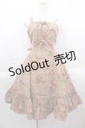 Victorian maide / ローズブーケコーデュロイジャンパースカート  ピンク I-25-04-12-089-LO-OP-HD-ZI