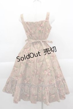 画像2: Victorian maide / ローズブーケコーデュロイジャンパースカート  ピンク I-25-04-12-089-LO-OP-HD-ZI