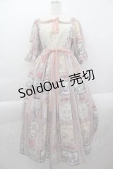 axes femme kawaii / ティティ×ベアファミリーワンピース  ピンク I-25-04-12-099-AX-OP-HD-ZI