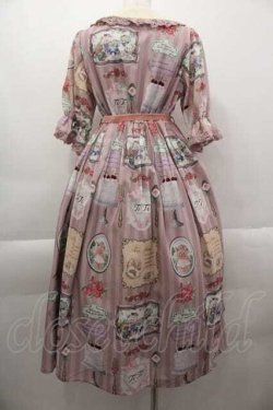 画像2: axes femme kawaii / ティティ×ベアファミリーワンピース  ピンク I-25-04-12-099-AX-OP-HD-ZI