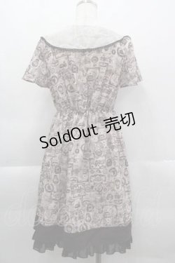 画像2: axes femme POETIQUE / 航海図柄セーラーワンピース  ピンク I-25-04-12-106-AX-OP-HD-ZI