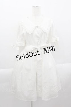 画像1: Sheglit / "Prairie"リボンワンピース  白 I-25-04-12-116-EL-OP-HD-ZI