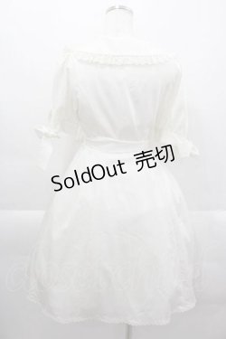 画像2: Sheglit / "Prairie"リボンワンピース  白 I-25-04-12-116-EL-OP-HD-ZI